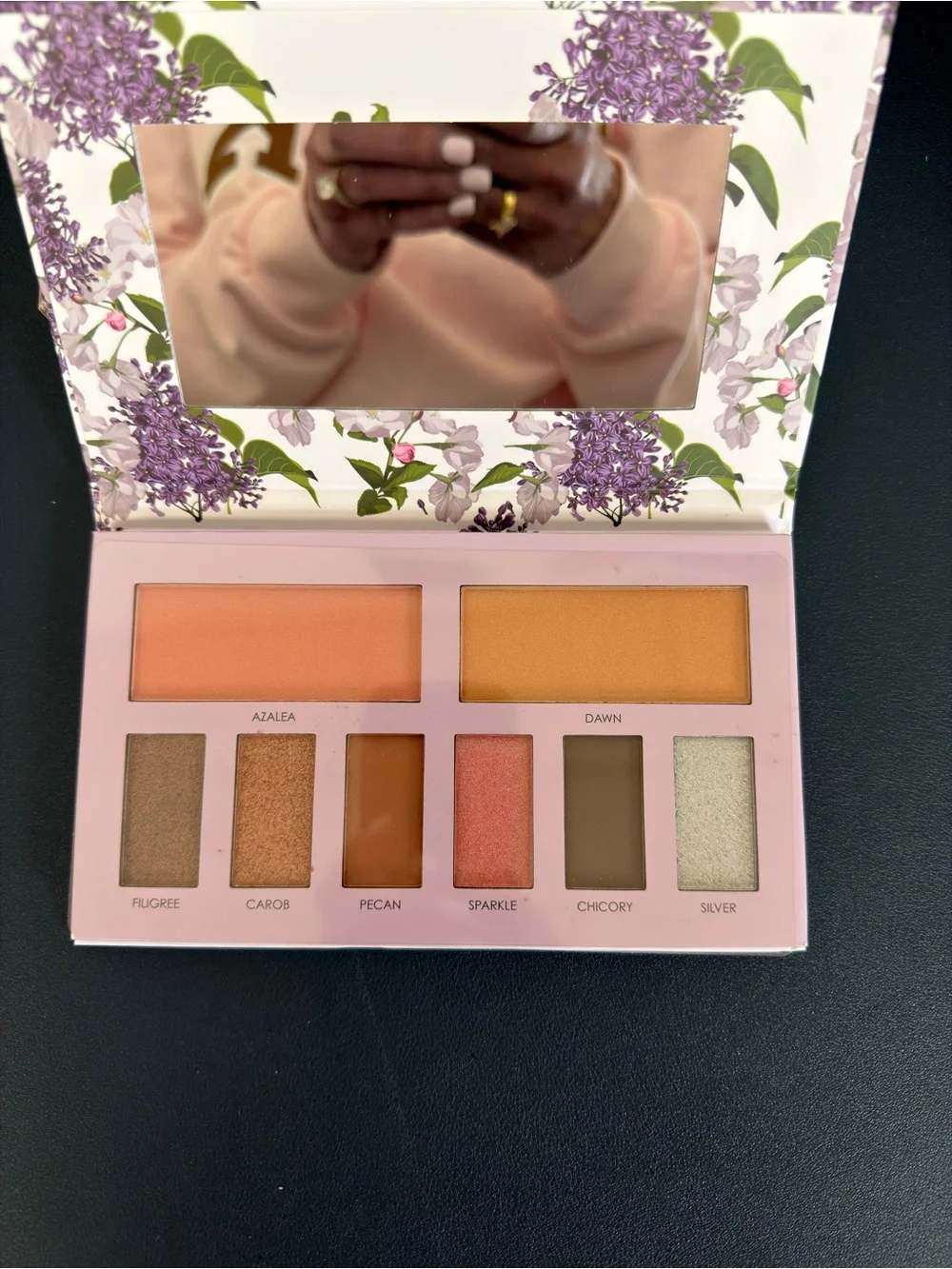 Blush & Eyeshadow Palette - Peach & Gold Shades